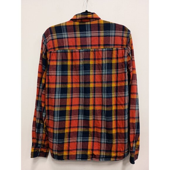 Toad&Co Mens Shirt Size Large Multi Plaid Flannel Long Sleeve Button Down Casual - Picture 6 of 8